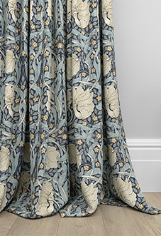 William Morris At Home Pimpernel, Indigo - Made to Measure Curtains